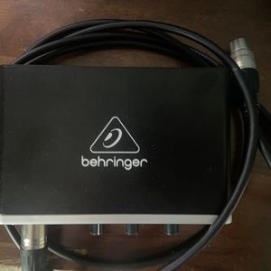 Behringer U-Phoria UMC22 USB Audio Interface (comes with 10ft Mic Cord)